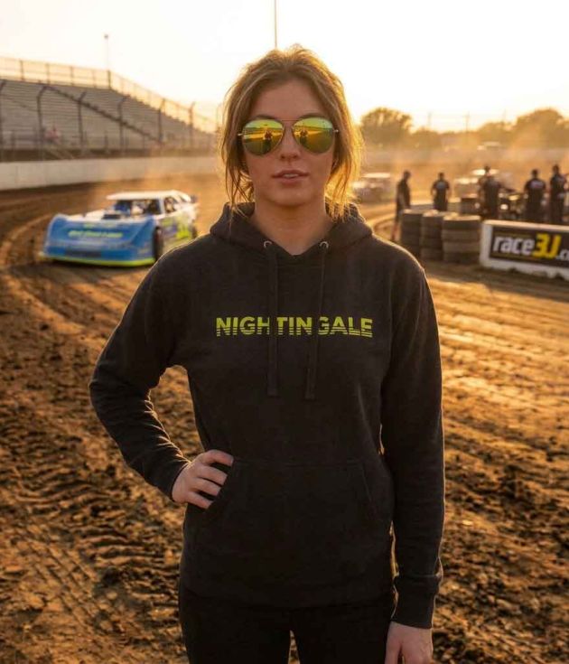Team 3J - NIGHTINGALE ALL-BLACK Race Day Hoodie - 001