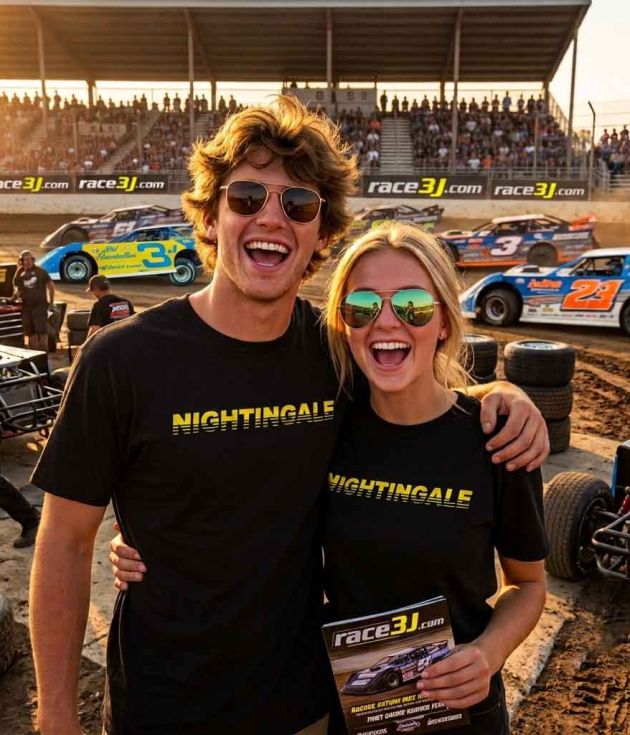 Team 3J - NIGHTINGALE ALL-BLACK Race Day T-Shirt - Cover Image